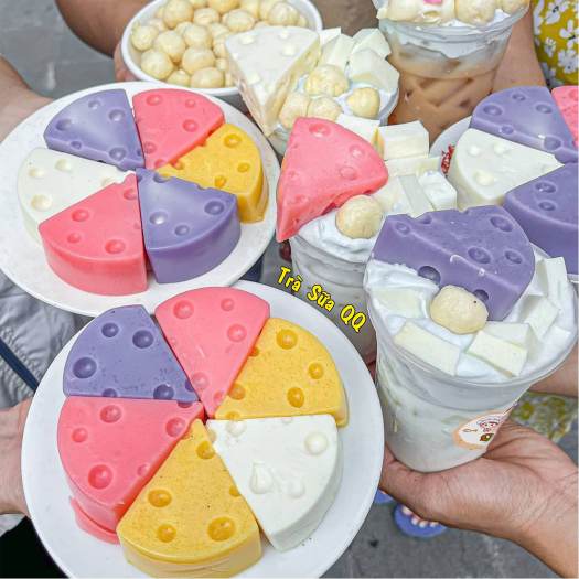 BỘT LÀM PUDDING TRỨNG, KHOAI MÔN, DÂU, SOCOLA, MATCHA - TOPPING TRÀ SỮA