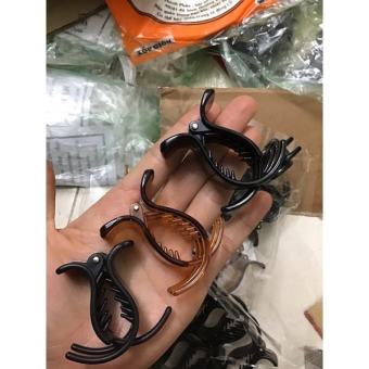 Kẹp tóc càng cua 3 răng, 5 răng màu đen và nâu bền đẹp