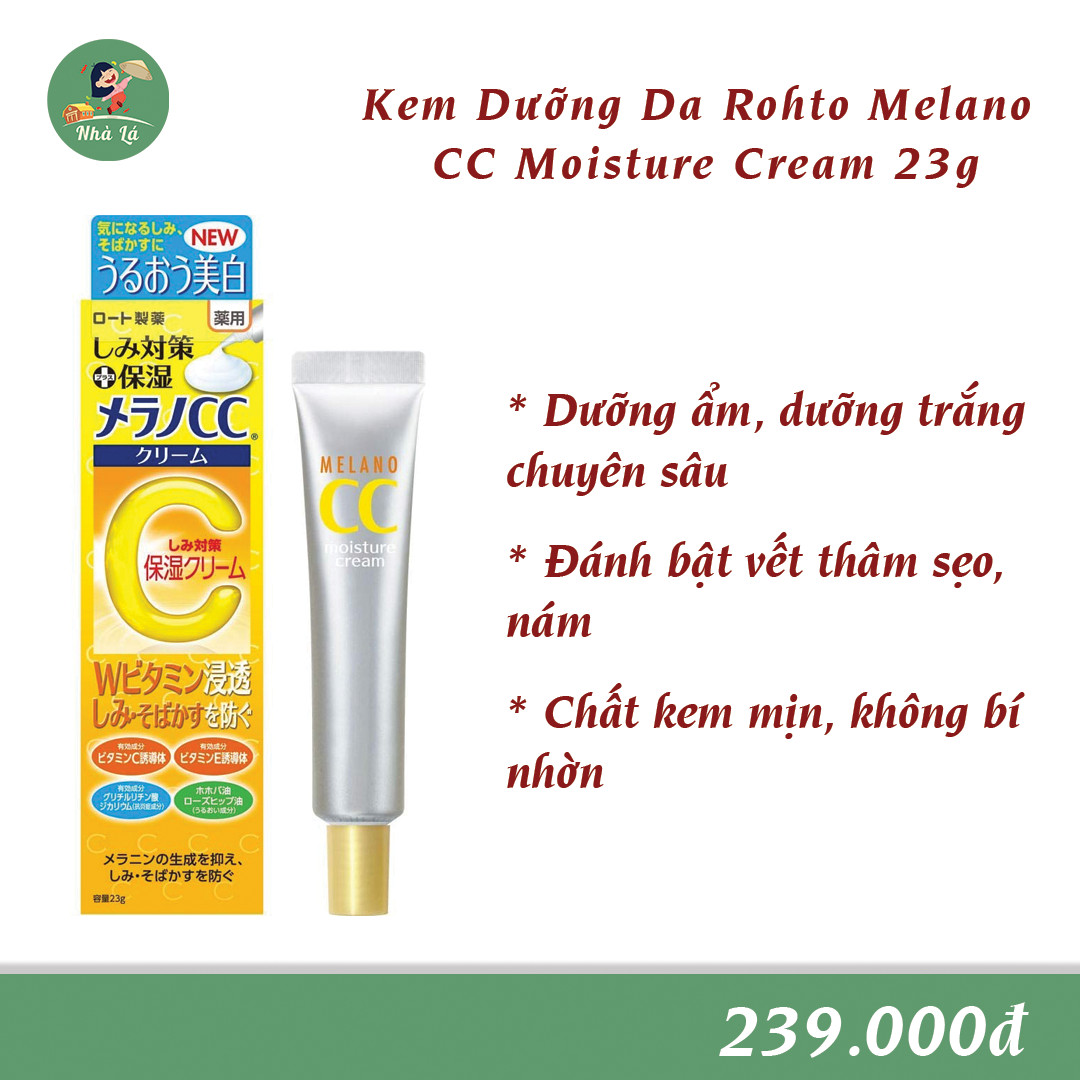 Kem dưỡng da rohto melano cc moisture cream 23g