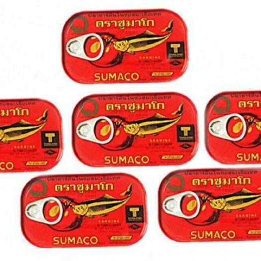 10 Hộp Cá mòi Sốt Cà Thái Lan SUMACO 125g Thượng Hạng