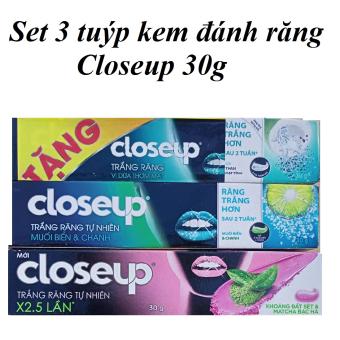 3 tuýp Kem đánh răng closeup 30g