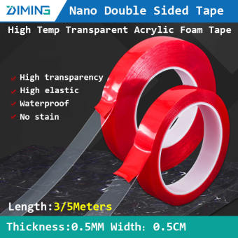 Băng Keo Nano Hai Mặt Băng Keo Acrylic Băng Keo Acrylic Trong Suốt Hai Mặt Chống Thấm Nước Độ Bền Cao Ngoài Trời
