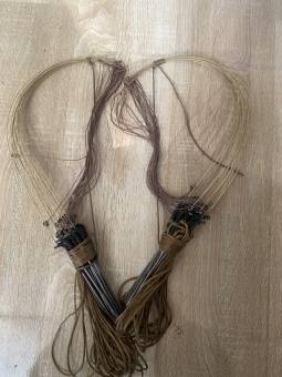 Bộ giò đón bẫy gà rừng 20 chân cáp inox se 4, chân thép