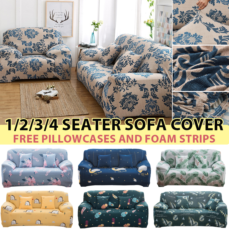 Bọc Ghế Sofa Bestenrose Co Giãn, Vỏ Bọc Bảo Vệ In Chống Trượt Hình Chữ L Cho Ghế Dài 1/2/3/4 Chỗ Ngồi