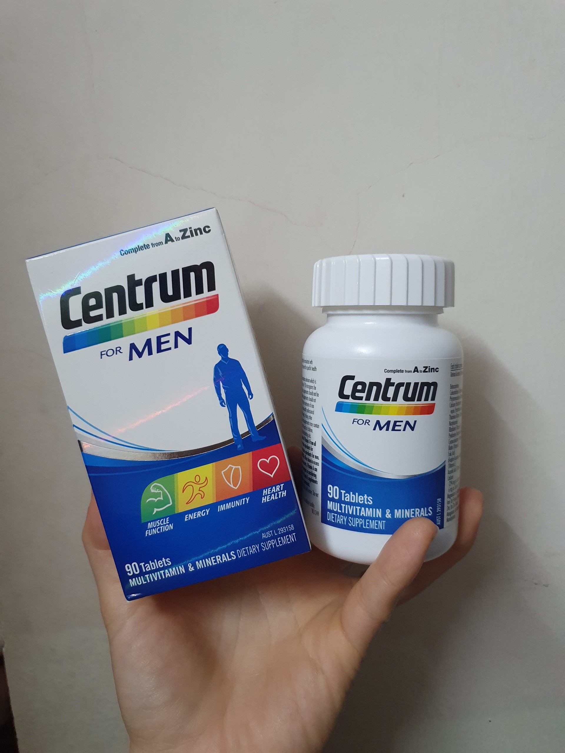 Vitamin tổng hợp dành cho nam, nữ Centrum Úc 90 viên