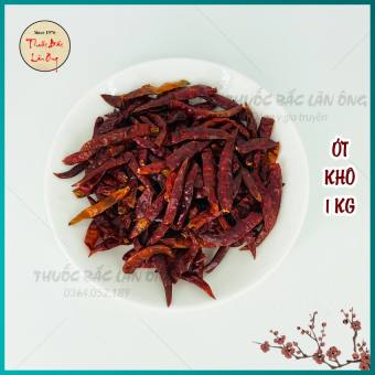 Trái ớt khô 1kg ( ớt nguyên quả khô thơm, cay nồng làm gia vị lẩu cay tứ xuyên )