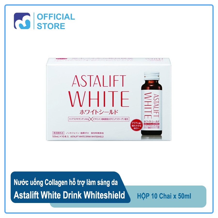 Nước uống Collagen hỗ trợ làm sáng da Nhật Bản | Astalift White Drink Whiteshield | Hỗ trợ làm sáng da hiệu quả