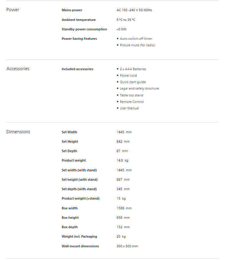 PHILIPS 65PUT7129/98 43" 4K UHD GOOGLE SMART LED TV ETYKIETA ENERGETYCZNA: 4 KLESZCZE 3 LATA GWARANCJI FIRMY PHILIPS