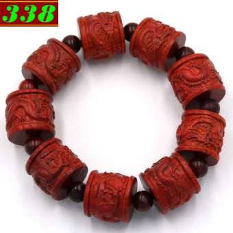 Chuỗi đeo tay Trụ rồng gỗ trắc đỏ
