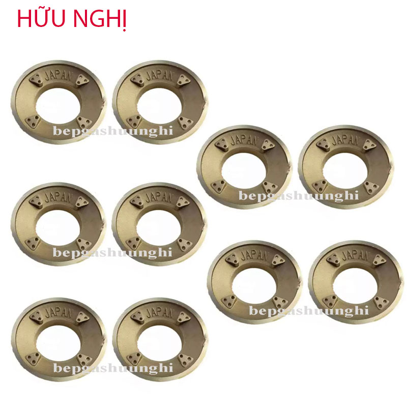 Mâm chia lửa bếp ga, đầu đốt bằng đồng VN 43X78mm, giá sỉ 10 phụ tùng, linh kiện bếp gas