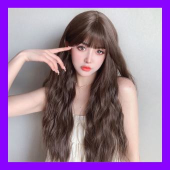 Tóc giả nữ nguyên đầu xoăn đũa Hàn Quốc - TG28