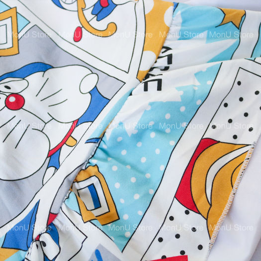 Váy đầm ngủ 2 dây DORAEMON DOREMON tặng kèm bịt mắt ngủ dễ thương cute MON0044