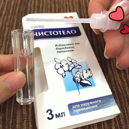 Gel tẩy chấm nốt ruồi mụn cóc Dvelinil Nga 3ml