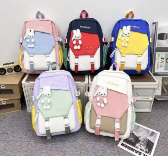 Balo du lịch /balo thời trang phong cách hàn-nhật có gấu dẽ thương/ balo học sinh giá rẻ / có sẵn tại hcm .