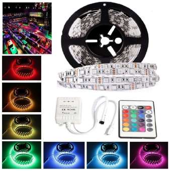 Bộ đèn LED dây dán 5050-5m phủ keo silicon đổi 7 màu RGB (RGB)