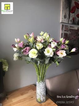 Hoa lan cát tường giả hoa lụa cao cấp hoa lụa đẹp
