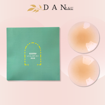 Miếng Dán Ngực Silicon Cao Cấp Chống Đọng Mồ Hôi Lỗ Thoáng Khí Chống Nước Tái Sử Dụng Nhiều Lần DAN L&U D200