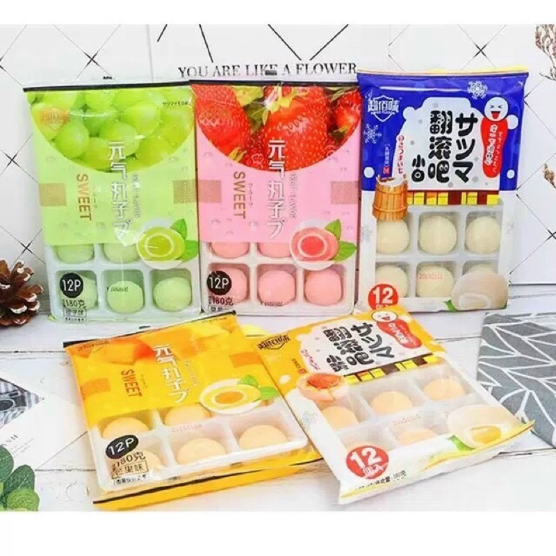 Bánh mochi kem lạnh 💖freeship💖 mochi nhật mỗi gói 12 chiếc bánh thơm ngon