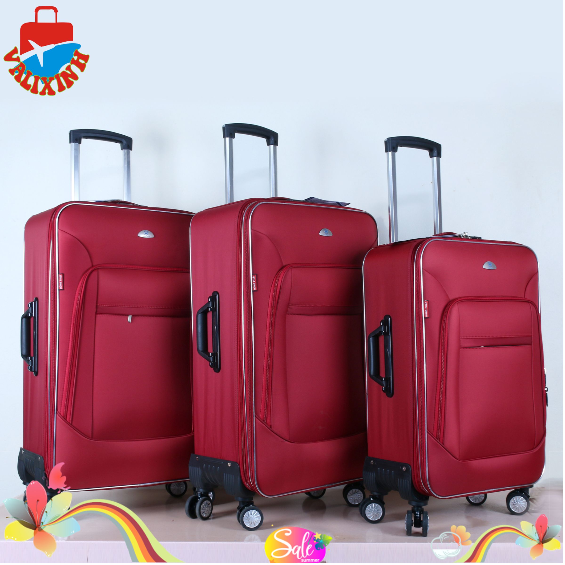 Vali kéo du lịch vải dù chống thấm Hùng Phát VLX-022, 4 bánh xoay độ. Màu sắc sang trọng, lịch sự, phong cách. Hàng Việt Nam chất lượng cao