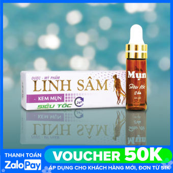Kem chấm mụn hiệu quả xóa mụn ẩn thâm liền sẹo Siêu Tốc 24h Linh Sâm 5ml