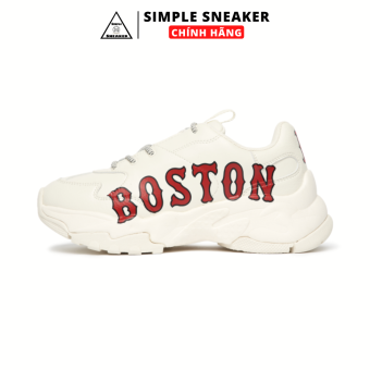 Giày MLB Boston Chính Hãng Đế Cao 6cm - MLB Big Ball Chunky P Boston Red Sox [3ASHC201N-43IVS] - Simple Sneaker
