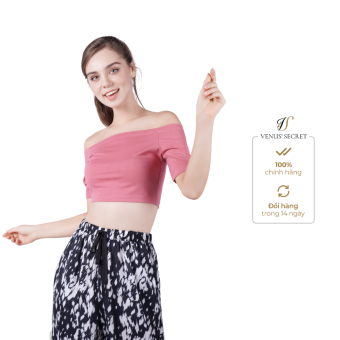 Áo croptop trễ vai basic