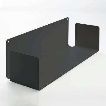 Kệ đĩa CD chữ U 60 - Kệ treo tường bằng thép dày 1,6mm - Sơn tĩnh điện màu Trắng/ Đen hiện đại - Tặng kèm bộ ốc vít và đầu bịt ốc