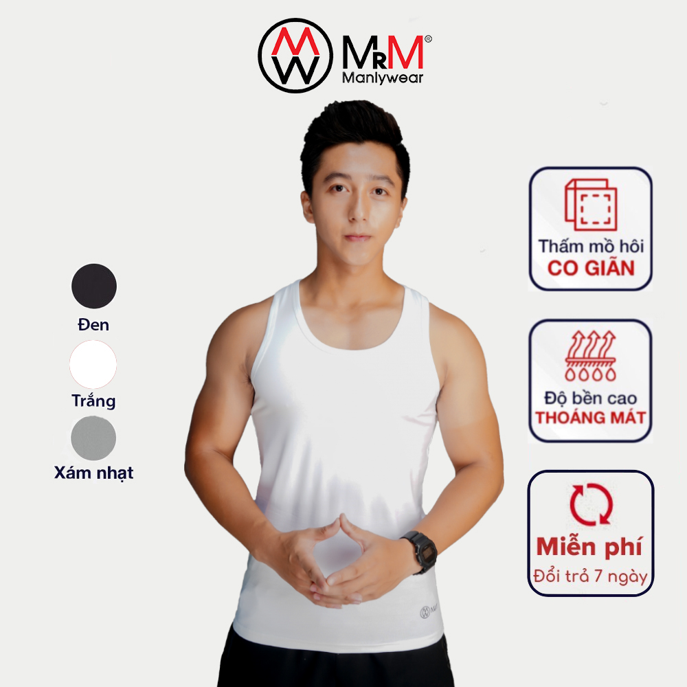 Áo thun ba lỗ nam Tanktop sợi cotton Organic siêu thấm hút mồ hôi MRM Manlywear