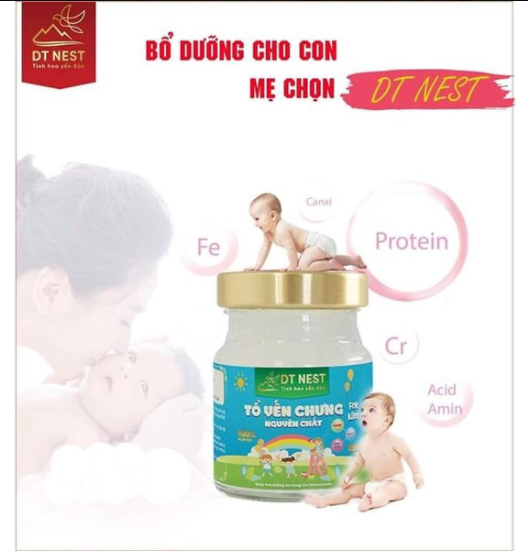 Tổ yến chưng dành cho trẻ em