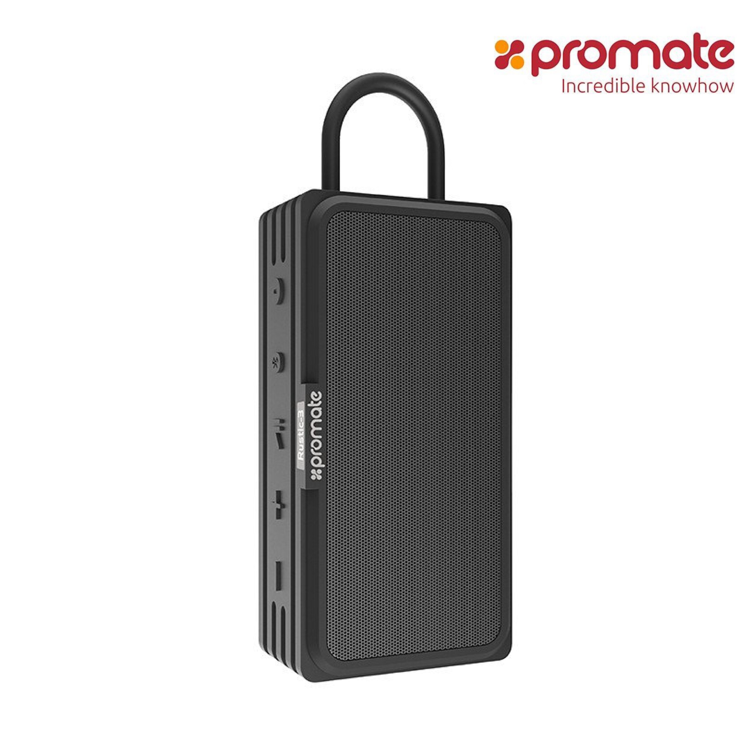Loa bluetooth promate rustic 3 - loa kép - công suất 10w - chống nước ipx6 - hàng chính hãng vn