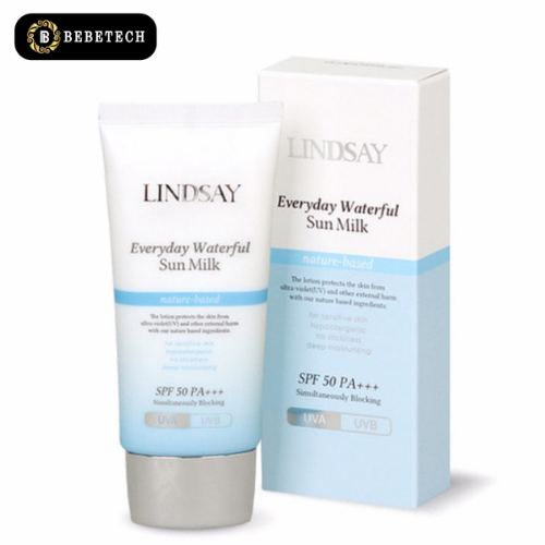 Kem chống nắng lindsay everyday waterful sun milk spf 50pa+++