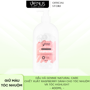Dầu xả Gennie Natural Care - Raspberry for Colored & Highlighted Hair 400ml