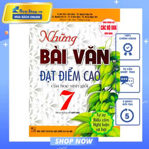 Sách - những bài văn đạt điểm cao của học sinh giỏi 7 - newshop