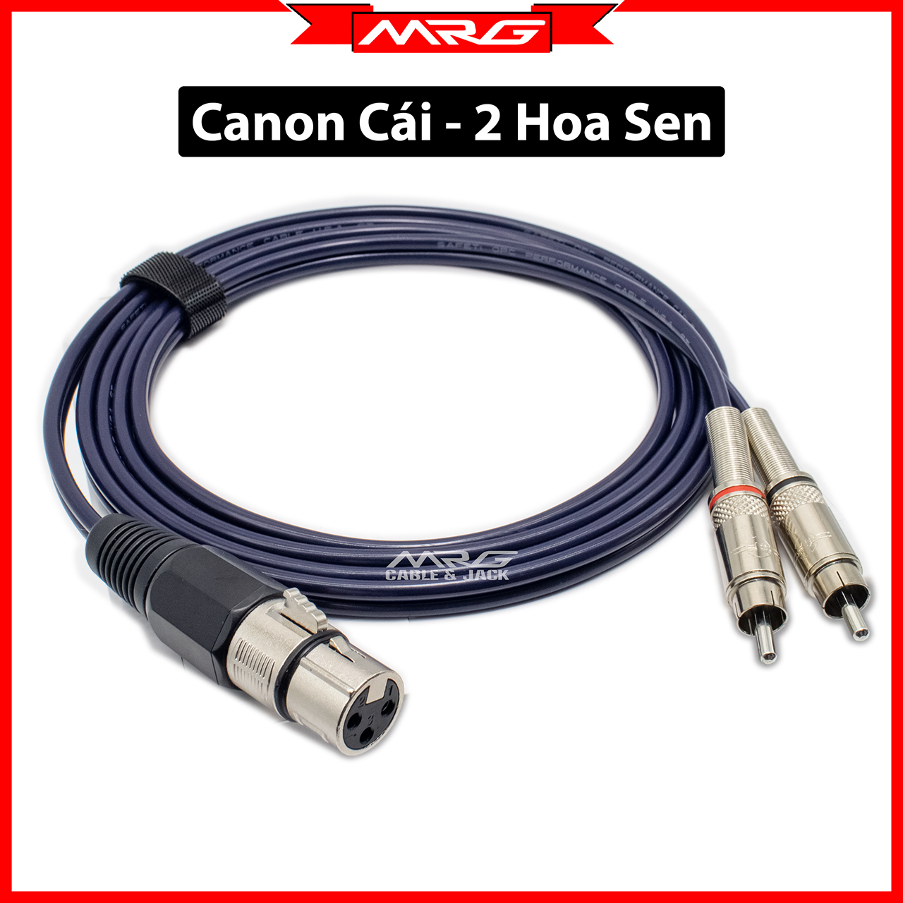 Dây Canon Cái Ra 2 Đầu Hoa Sen dài 1met 2met 3met 5met giá 1 dây dây canon cái ra 2 đầu bông sen dây canon ra av hoa sen dây vang số ra sub