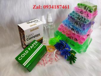 Bộ trục uốn, uốn lạnh, giấy uốn lạnh, thun, bao trùm tóc