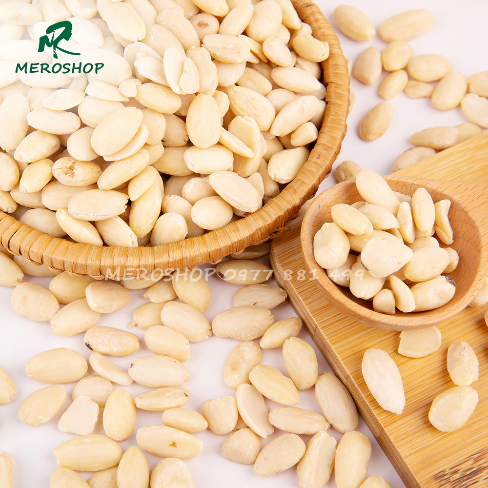 500gram hạnh nhân trắng - hạt sống làm sữa không cần bóc lụa