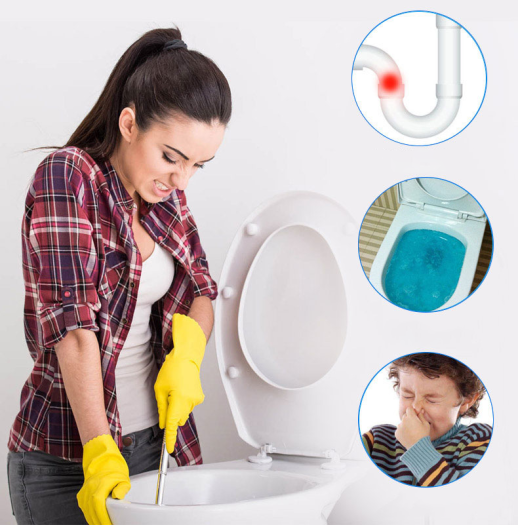 Chai Bột Thông Cống Nghẹt Bồn Rửa Chén Ống Thoát Nước, Chai Bột Thông Cống Thần Thánh 110g