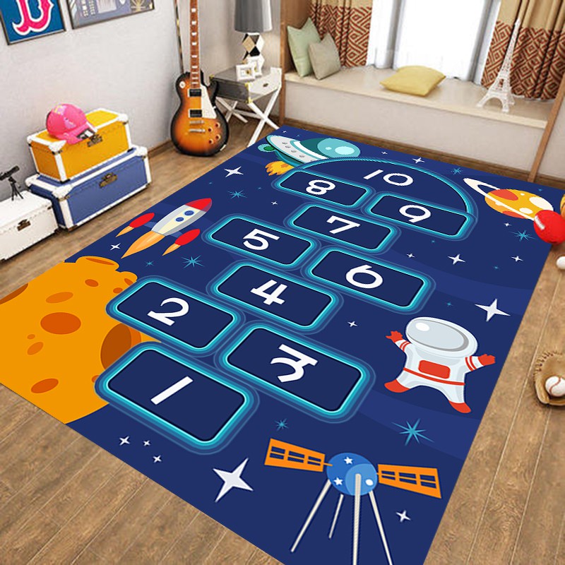 Kids Carpet Cartoon Anti-Slip Carpet Baby Room Decor Mat Baby Kids 3D Play  Mat with Velvet | Lazada