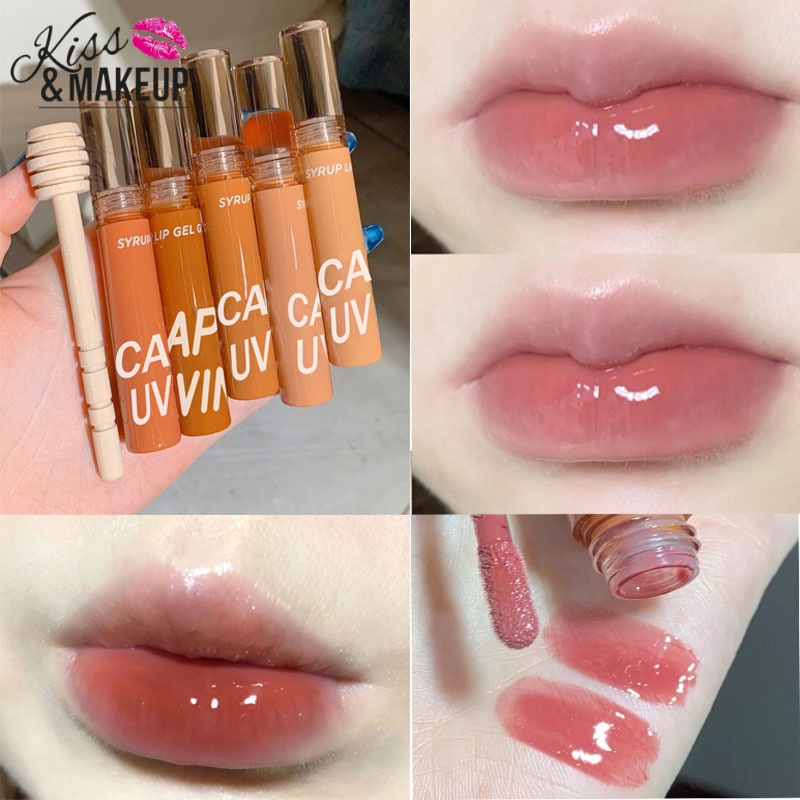 Son Bóng Cappuvini Cấp Ẩm Môi Mềm Mịn Chứa Vitamin Lên Màu Siêu Đẹp