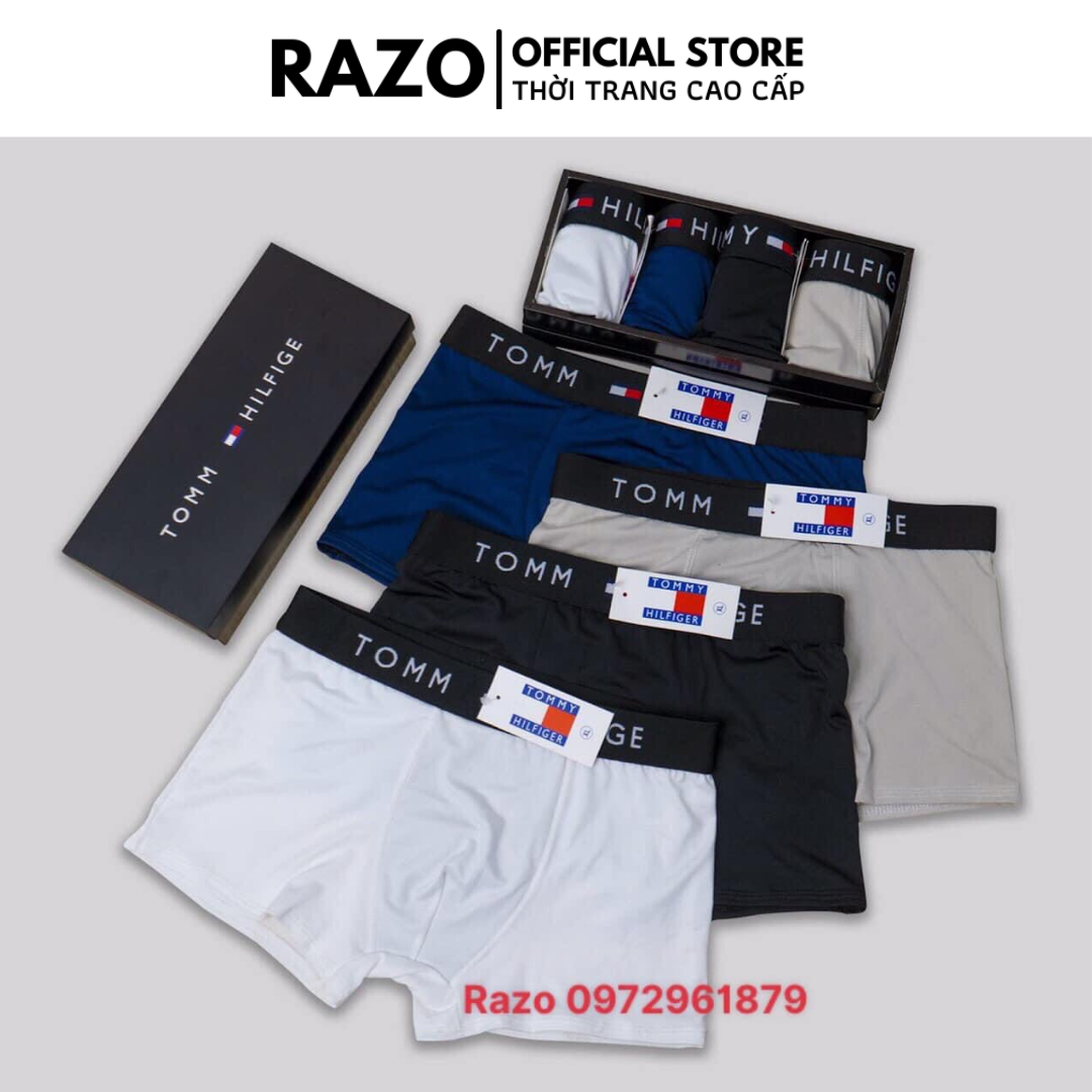 Quần xì nam đùi, quần lót nam boxer thun lạnh kháng khuẩn.
