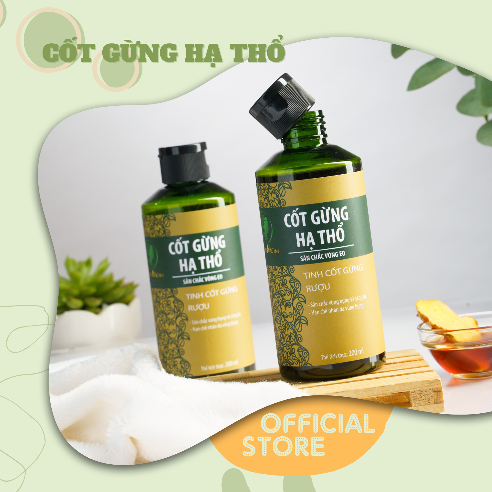Cốt gừng hạ thổ tan mỡ bụng Wonmom 200ml