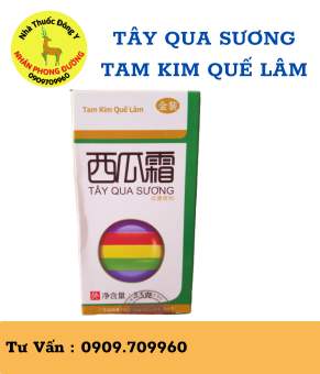 TÂY QUA SƯƠNG- TAM KIM QUẾ LÂM GOLD, lọ 3,5g , dùng xoa ngoài khi miệng, lưỡi lở loét, nướu răng sưng đau hoặc chảy máu..