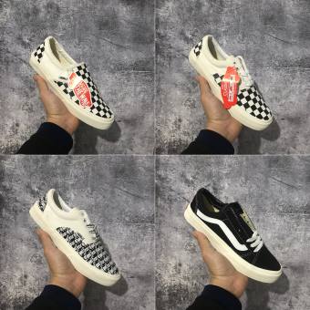 Giày thể thao Vans các màu Hot trend nam nữ, Vans lười caro, Vans đen vault, Vans chữ FOG, Vans caro buộc dây dùng đi học đi chơi