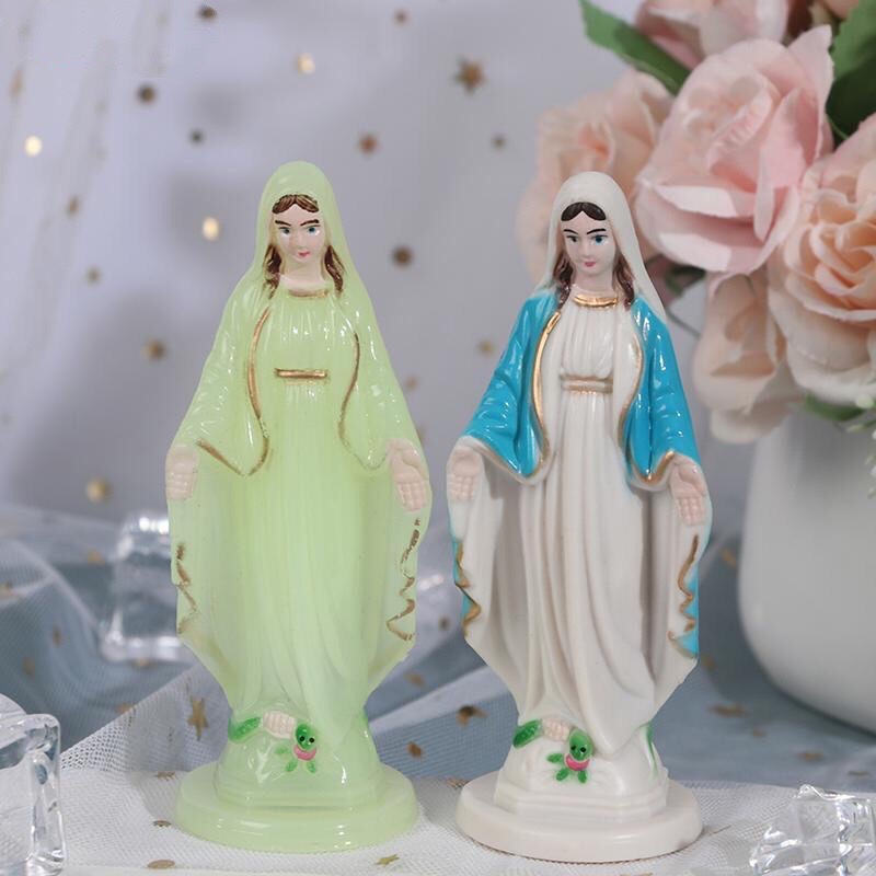 Tượng đức mẹ ban bình an - tượng đức mẹ maria 10cm trang trí ô tô , bàn học ,...