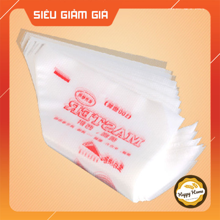 Túi bắt bông kem hình tam giác  nhiều size SÉT 100 túi