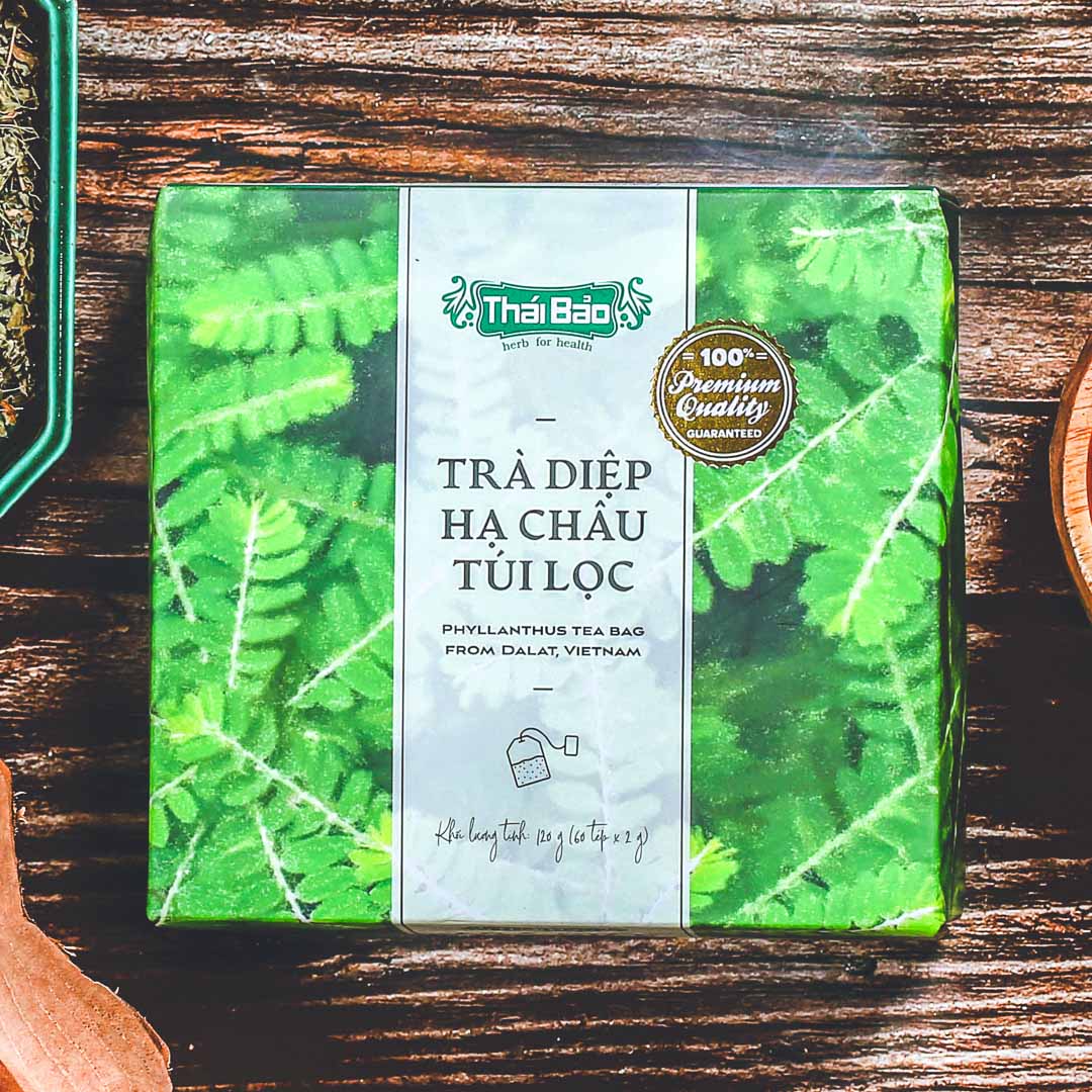 Trà diệp hạ châu túi lọc Thái Bảo 60 tép hộp mẫu pastel art