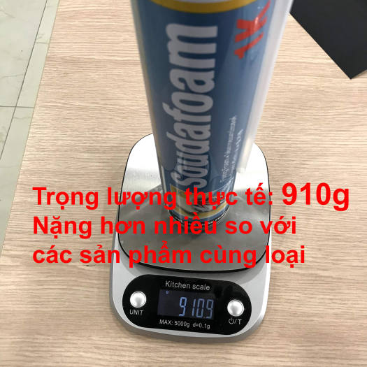 Keo bọt nở - Soudafoam 1K dùng vòi 750ml trang trí gương (Foam trương nở)