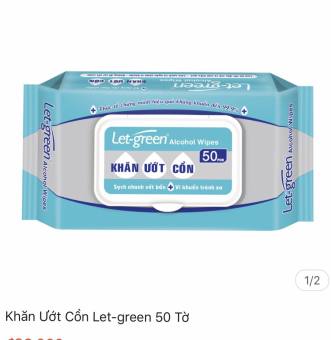 Khăn ướt cồn Let-Green 50 tờ