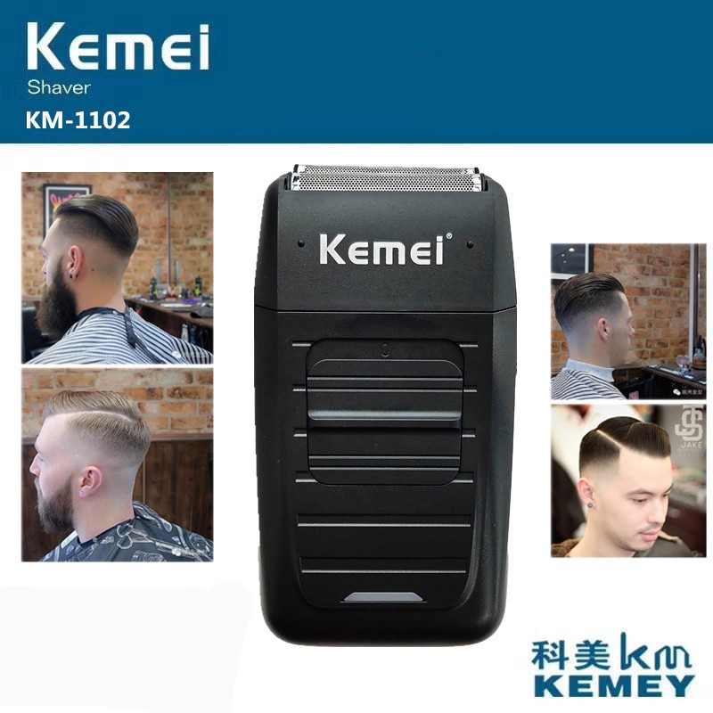 Máy cạo râu kemei 1102 lưỡi dao kép lướt êm cạo nhẹ an toàn máy cạo râu kemei km-1102 lưỡi kép lưỡi máy cạo râu kemei km-1102 lưỡi máy cạo râu kemei km-1102 máy cạo râu khô kemei km-1102, bảng giá 4/2022