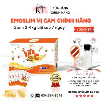 Giảm cân emoslim VỊ CAM EmoSlim/ Giảm Cấp Tốc 1-5kg sau 7 ngày - Cam kết chính hãng 100% - KT BEAUTY CARE